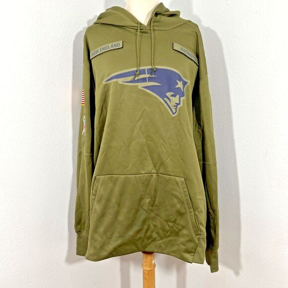 Nike Sweatshirt Men 3XL New England Patriots Service Fleece Hoodie Football NFL